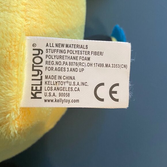 Kellytoy Robot Nerd Bot Plush Stuffed Toy Soft Glasses Blue Accents 12" - Picture 4 of 6